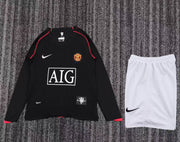 Conjunto Manchester United Retro  Away Ronaldo 2008 Long Slevee