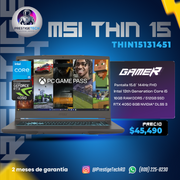 MSi Thin 15 B13VE-1451US RTX 4050