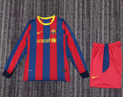 Conjunto Barcelona Retro Messi 2010 Long Slevee