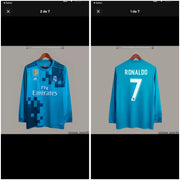 Real Madrid  Blue Ronaldo Third 2017-17 Long Slevee