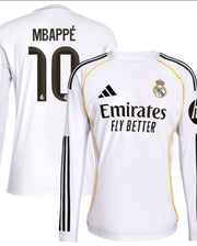 Real Madrid Home Mbappe 2025/26  Long Slevee