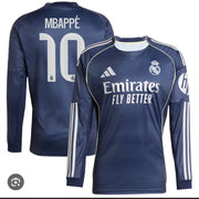 Real Madrid Away Mbappe 2025/26  Long Slevee