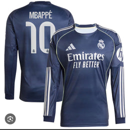 Real Madrid Away Mbappe 2025/26  Long Slevee
