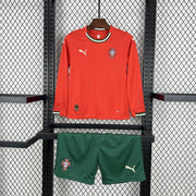 Conjunto  portugal Ronaldo Home 2025 Long Slevee