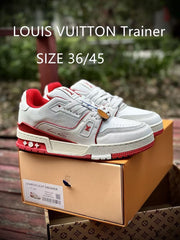 Louis Vuitton Trainer Blanco/Rojo