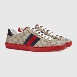 Gucci Ace GG Supreme Sneaker Suela Roja